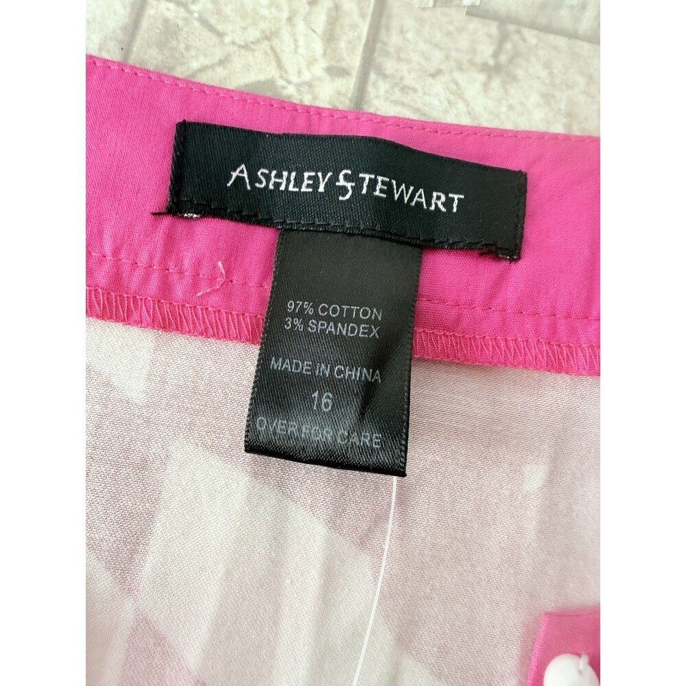 NWT Ashley Stewart Floral Print Midi Dress Size 16 Pink V Neck Sleeveless - Picture 11 of 11